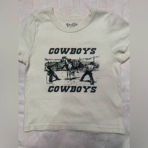 Brandy Melville Cowboys Baby Tee